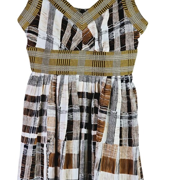 Plenty by Tracy Reese Anthropologie Multi Texture 100% Silk Sleeveless Dress, 4 - Picture 4 of 9